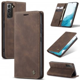 Köp CaseMe Slim Plånboksfodral Samsung Galaxy S22 Plus Brun Online