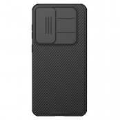 nillkin camshield skal svart samsung galaxy s25 fe med skjutbart kameraskydd