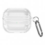 Carbon case till Samsung Galaxy Buds 3 transparent skal med karbinhake