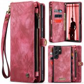 Köp CaseMe Multi-Slot 2 i 1 Plånboksfodral Galaxy S23 Ultra Röd Online