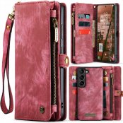 Köp CaseMe Multi-Slot 2 i 1 Plånboksfodral Galaxy S24 Röd Online