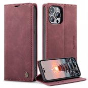 Köp CaseMe Slim Plånboksfodral iPhone 14 Pro Röd Online