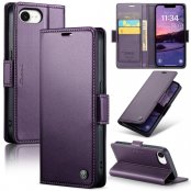 Plånboksfodral RFID-skydd iPhone 16e lila
