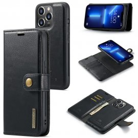 Köp DG.MING 2-in-1 Magnet Wallet iPhone 15 Pro Max Black Online