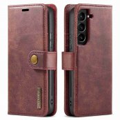 Köp DG.MING 2-in-1 Magnet Wallet Samsung Galaxy S23 Plus Red Online