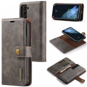 Köp DG.MING 2-in-1 Magnet Wallet Samsung Galaxy S24 Brown Online