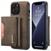 Köp DG.MING 2 in 1 Magnetic Card Slot Case iPhone 15 Pro Brown Online