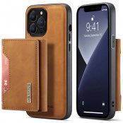 Köp DG.MING 2 in 1 Magnetic Card Slot Case iPhone 15 Pro Max Cognac Online