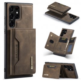 Köp DG.MING 2 in 1 Magnetic Card Slot Case Samsung Galaxy S24 Ultra Brown Online
