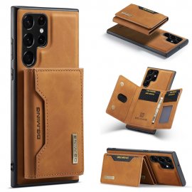 Köp DG.MING 2 in 1 Magnetic Card Slot Case Samsung Galaxy S24 Ultra Cognac Online