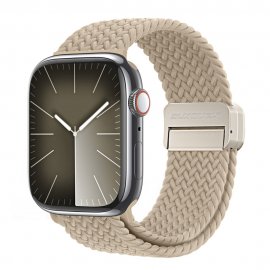 Köp Dux Ducis Elastic Nylon Woven Strap Apple Watch 38/40/41 mm Beige Online