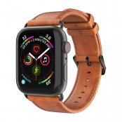 Köp Dux Ducis Läderarmband Apple Watch Ultra 3 49mm Cognac Online