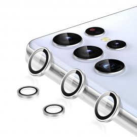 Enkay Kameraskydd Samsung Galaxy S22 Ultra Härdat Glas Silver - Techhuset.se