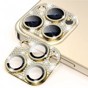 Köp Hat Prince Glitter Kameraskydd Aluminium iPhone 15 Pro/iPhone 15 Pro Max Guld Online
