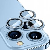 Köp Hat Prince Glitter Linsskydd iPhone 14 Pro/14 Pro Max Blå Online