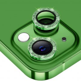 Köp Hat Prince Glitter Linsskydd iPhone 15/15 Plus Grön Online
