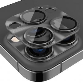 Köp Hat Prince Kameraskydd Aluminium iPhone 15 Pro/iPhone 15 Pro Max Svart Online