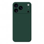 iPhone 17 Pro grönt TPU-skal med slimmad design och stötdämpande hörn