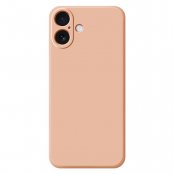Bakre vy av iPhone 17 TPU skal i rosa färg med minimalistisk design