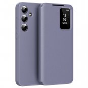 Lila Smart View fodral till Samsung Galaxy S25 Plus med elegant design och visningsruta