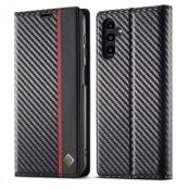 Köp LC.IMEEKE Plånboksfodral Samsung Galaxy A15 Kolfibertextur Online