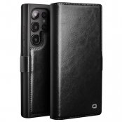Köp Qialino Leather Wallet Case Samsung Galaxy S24 Ultra Black Online