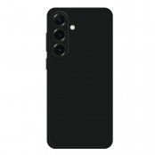 Svart TPU-skal monterat på Samsung Galaxy A17 – matt baksida