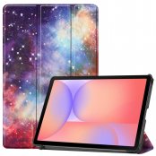 Samsung Galaxy Tab S10 Lite fodral med stjärnhimmelsmotiv och tri-fold funktion