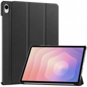 Svart Tri-fold fodral till Samsung Galaxy Tab S11 i uppfällt visningsläge