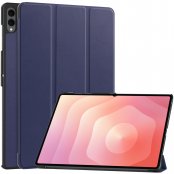 Samsung Galaxy Tab S11 Ultra blått tri-fold fodral med surfplatta