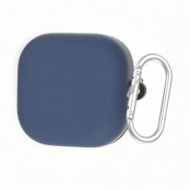 Silikonskal Samsung Galaxy Buds 4 Pro blå med karbinhake