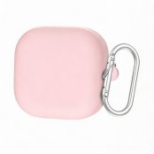 Silikonskal Samsung Galaxy Buds 4 Pro rosa med karbinhake