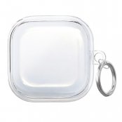 TPU skal till Samsung Galaxy Buds 4 transparent skyddsfodral med karbinhake