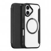 Svart Dux Ducis Skin X Pro fodral för iPhone 17 med integrerad MagSafe-ring och stilren design.