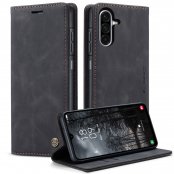 caseme slim plånboksfodral svart samsung galaxy a17 med stativfunktion