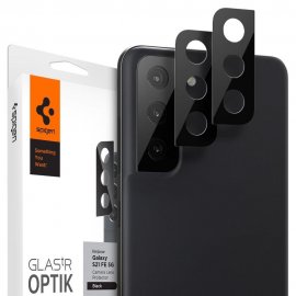Spigen Optik Galaxy S21 FE Lens Protector Black 2-pack - Techhuset.se