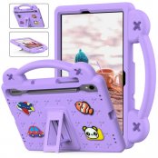 Stöttåligt EVA skal i lila till Samsung Galaxy Tab S8 med handtag och kickstand