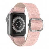 Köp Elastiskt Nylonarmband Apple Watch Ultra 2 49mm Glitter Rosa Online