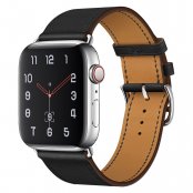 Äkta Läderarmband Apple Watch Series 11 42mm Svart