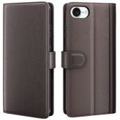 Äkta Läderfodral iPhone 16e Brun