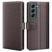 Köp Äkta Läderfodral Samsung Galaxy S23 Brun Online