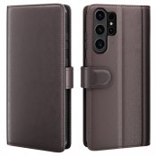 Köp Äkta Läderfodral Samsung Galaxy S24 Ultra Brun Online