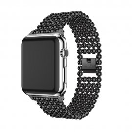 Beads Link Armband Apple Watch 42/44/45mm Svart - Techhuset.se