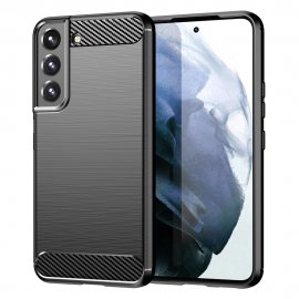 Köp Carbon Shockproof TPU Case Samsung Galaxy S23 Plus Black Online