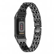 Köp Dual Rhinestone Armband Fitbit Charge 5 Svart Online