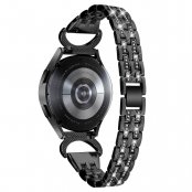 Köp Dual Rhinestone Armband Samsung Galaxy Watch 6 Classic 43mm Svart Online