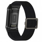 Elastiskt Nylonarmband Fitbit Charge 5 Svart