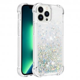 Köp Glitter Bling TPU Case iPhone 14 Pro Silver Online