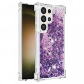 Köp Glitter Bling TPU Case Samsung Galaxy S24 Ultra Lila Online
