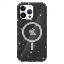 Köp Glitter MagSafe Skal iPhone 14 Pro Transparent Svart Online